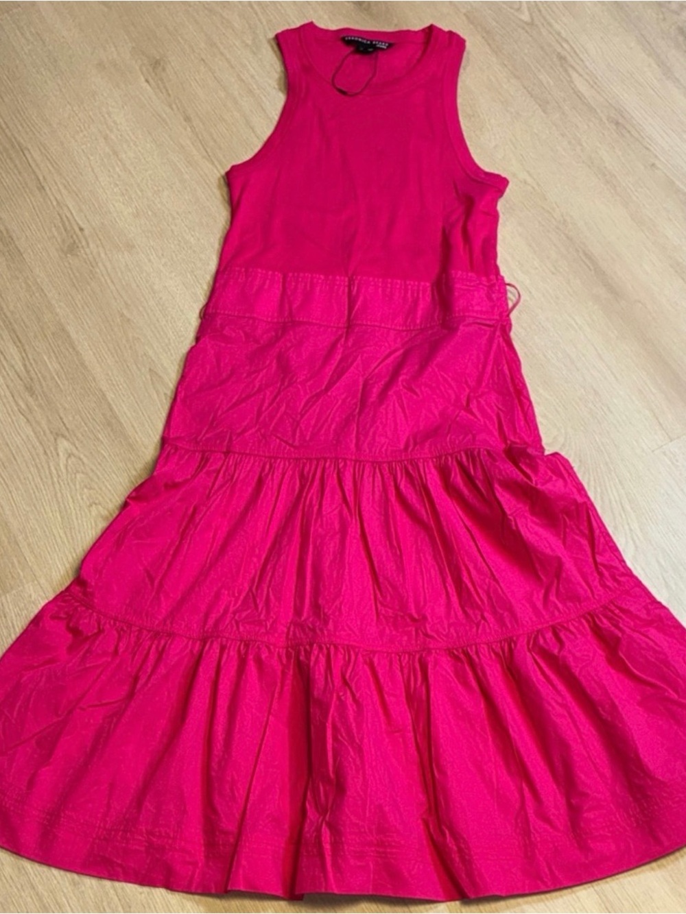 Veronica Beard Fuchsia Sleeveless Midi Dress